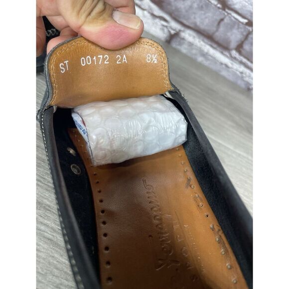 Salvatore Ferragamo Sport Black Suede Almond Toe Loafers Women’s 8.5AA US/38.5EU - Picture 13 of 16